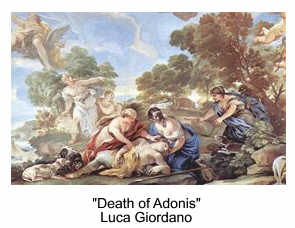 Death of Adonis by Luca Giordano