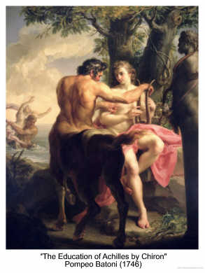 Education of Achilles by Chiron, Pompeo Batoni