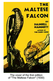 The cover of the 1931 first edition of The Maltese Falcon