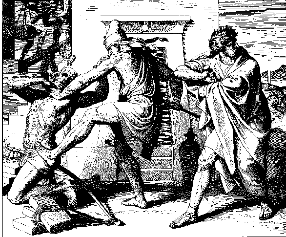 Moses kills an Egyptian beating a slave