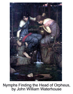 Nymphs Finding the Head of Orpheus by John William Waterhouse