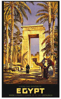 Egypt travel poster