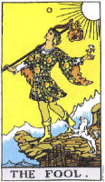 The Fool card from the tarot