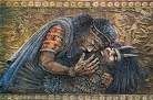Gilgamesh mourning Enkidu