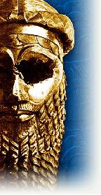 Gilgamesh mask in gold