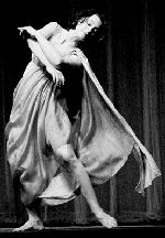 Older Isadora Duncan, still dancing
