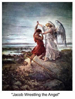 Jacob wrestling the angel