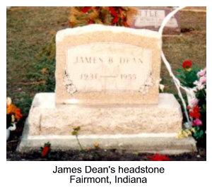 James Dean's headstone, Fairmont, Indiana