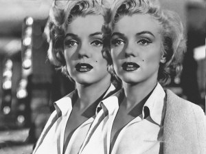 double image of Marilyn Monroe