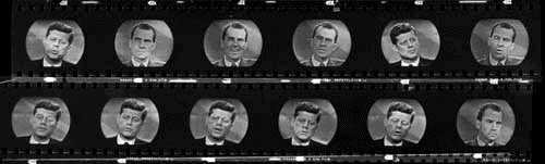 Film negatives from the Nixon-Kennedy debate