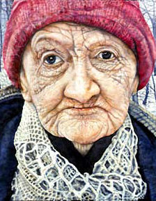'Old Woman With Toad' by Judy Somerville