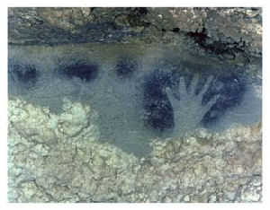 Palaeolithic handprint