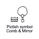 Pictish symbol of the comb and mirror