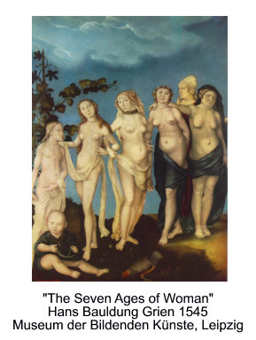 The Seven Ages of Woman by Hans Bauldung Grien