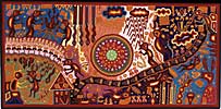 Huichol yarn painting