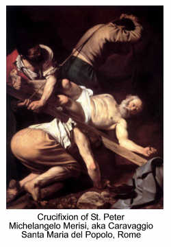 Crucifixion of St. Peter by Caravaggio