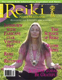 Virginia Hey on cover of Reiki News