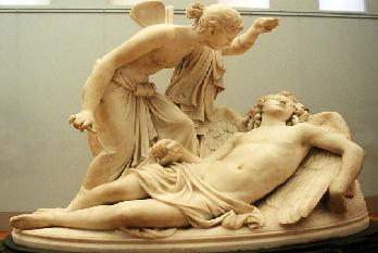 Psyche discovers sleeping Eros